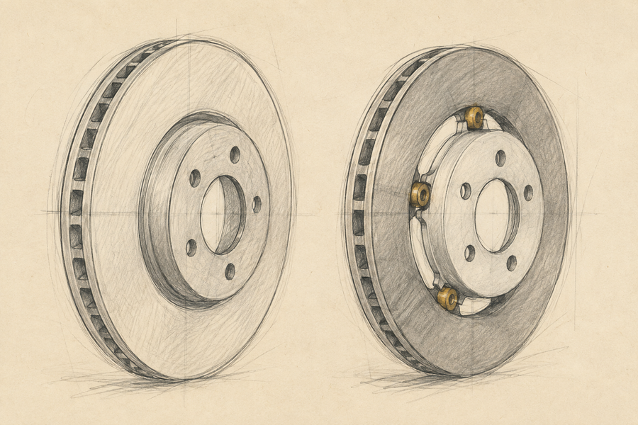 One-Piece vs. Two-Piece Brake Rotors
