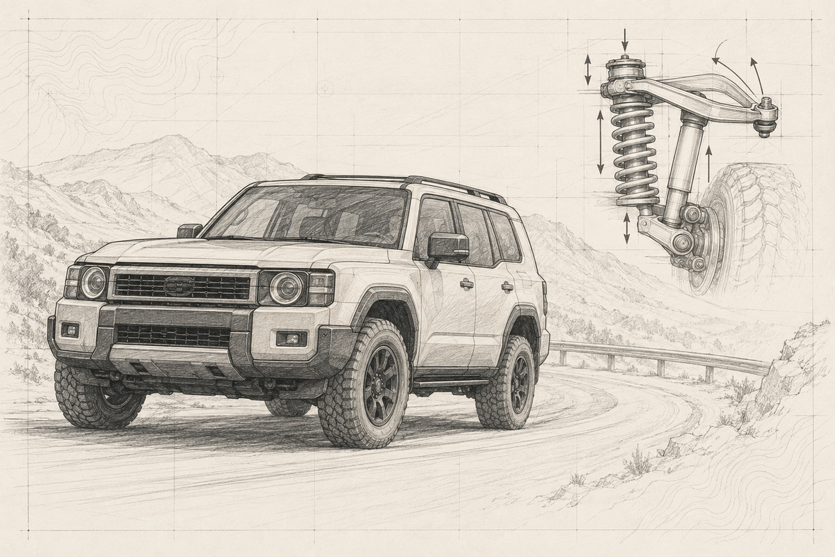 Graphite sketch: Make the New Land Cruiser Feel Less Tall Without Making It Ride Like a Truck