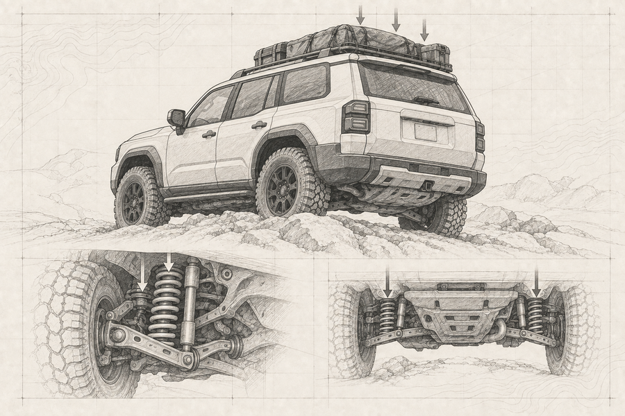 Graphite sketch: The Land Cruiser That Feels Better After You Load It