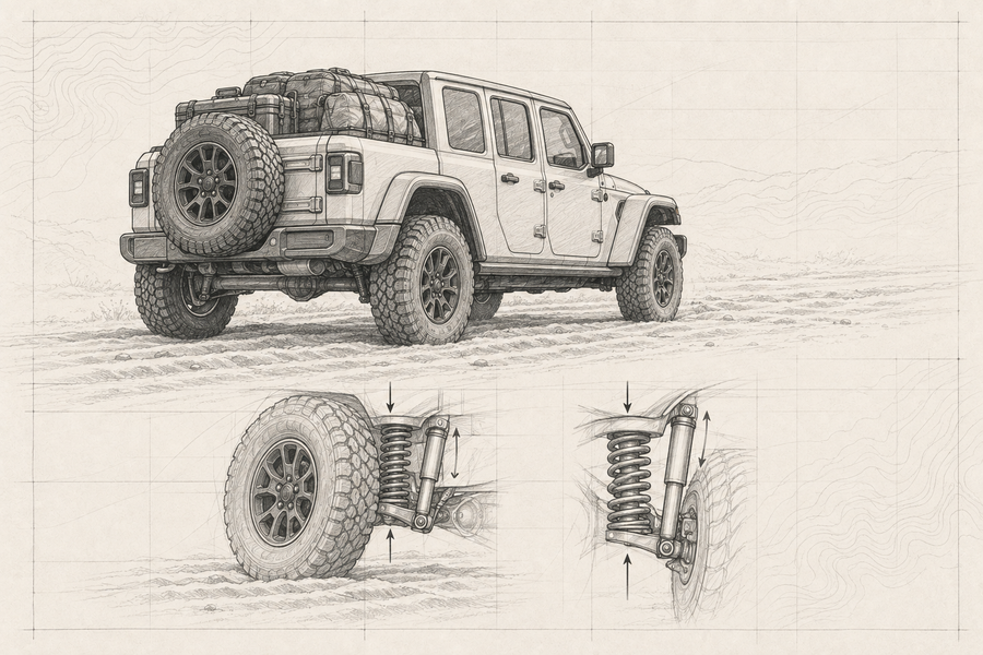 Graphite sketch: Make the Wrangler Stop Kicking the Seat Back at You