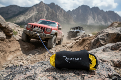 Rampage 1955-2019 Universal Recovery Trail Strap 4ftX 8ft - Yellow