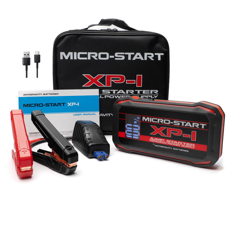 Antigravity XP-1 Gen 2 jump starter kit and accessories