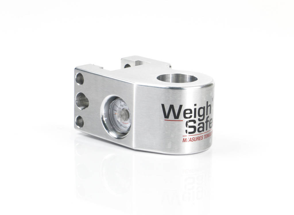 Weigh Safe 4in Drop Hitch w/Built-in Scale & 2in Shank (10K/12.5K GTWR) w/WS05 - Aluminum - view 2