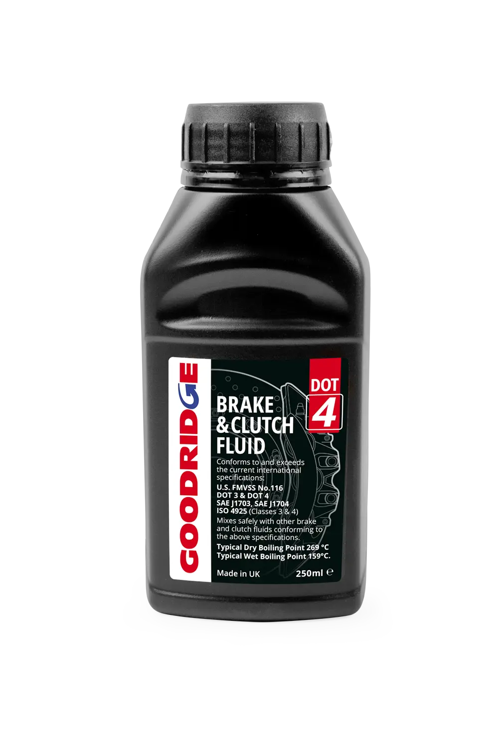 Goodridge 250ML Performance Dot 4 Brake Fluid - Single - view 1