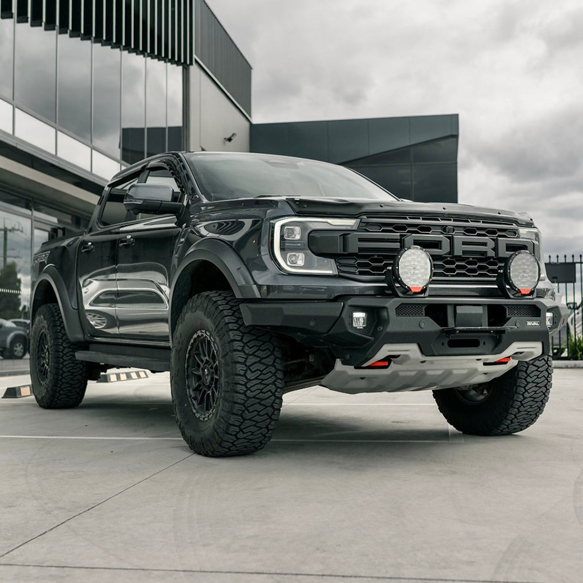 RIVAL Aluminum Front Bumper with Winch Mount & Recovery Points | 2024-2026 Ranger Raptor