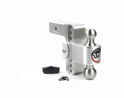 Weigh Safe 180 Hitch 6in Drop Hitch & 2.5in Shank (10K/18.5K GTWR) w/WS05 - Aluminum - view 1