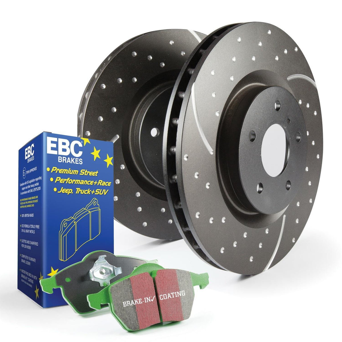 EBC S3 Front Brake Kit – Greenstuff Elite + GD Sport Rotors | 2010-2014 Ford F-150