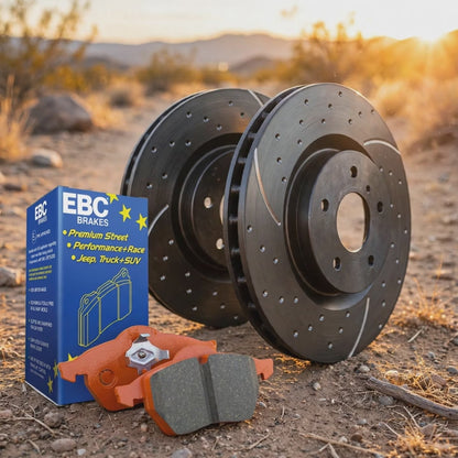 EBC S8 Front Brake Kit – Orangestuff + GD Sport Rotors | 2017-2021 Ford F-150